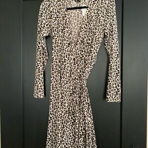 Banana Republic Leopard Print Wrap Dress NWT